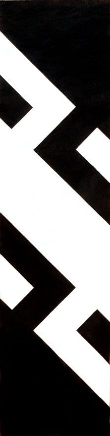 Géométrie d'encre et de papier VI, Encre de Chine sur papier xuan