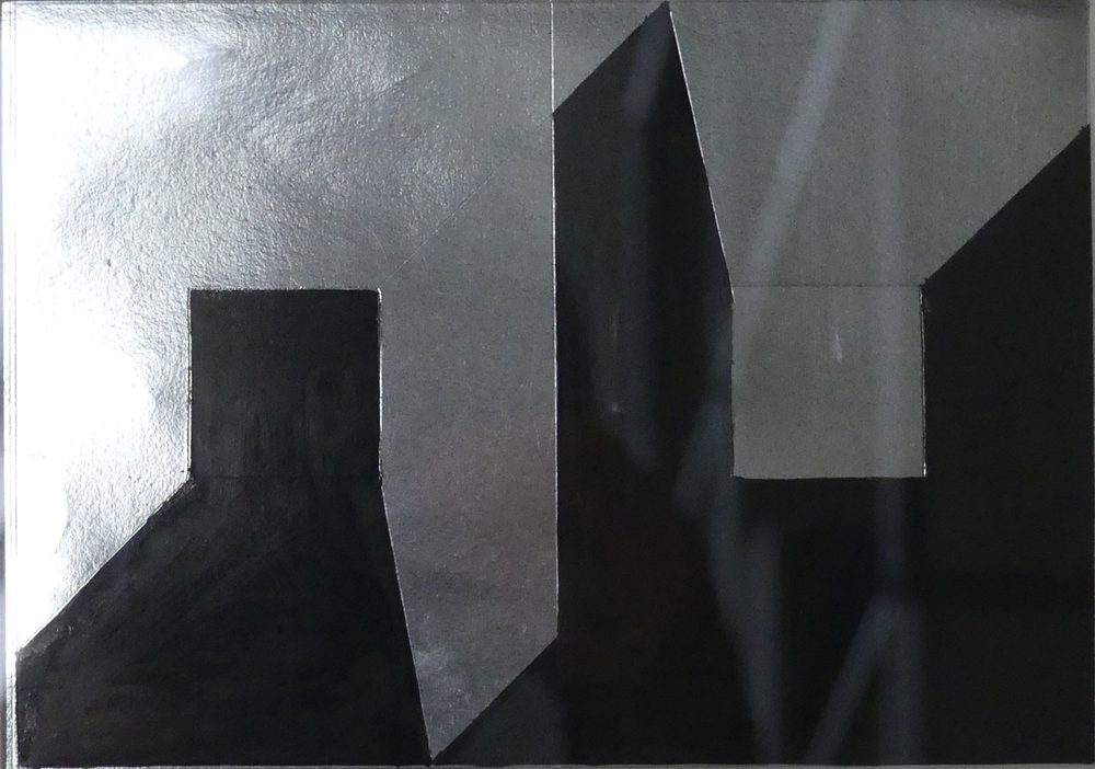 Ombre et lumière I, Encre de Chine sur papier